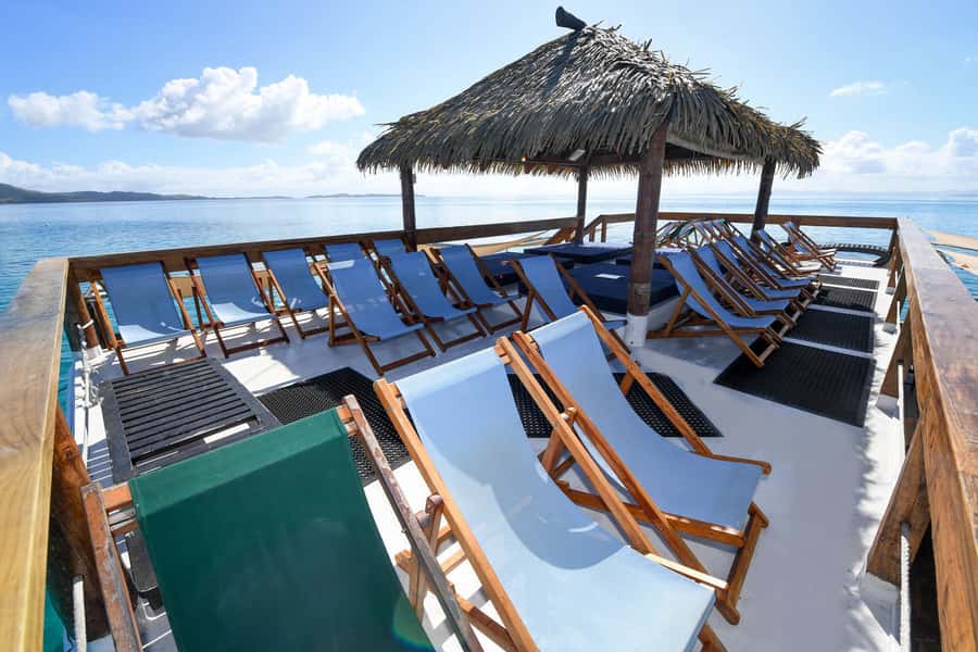 Fiji: Cloud 9 Floating Platform & Water Sports Adventure - Pizza, cocktails, and the $60 Fiji bar tab: how to get real value