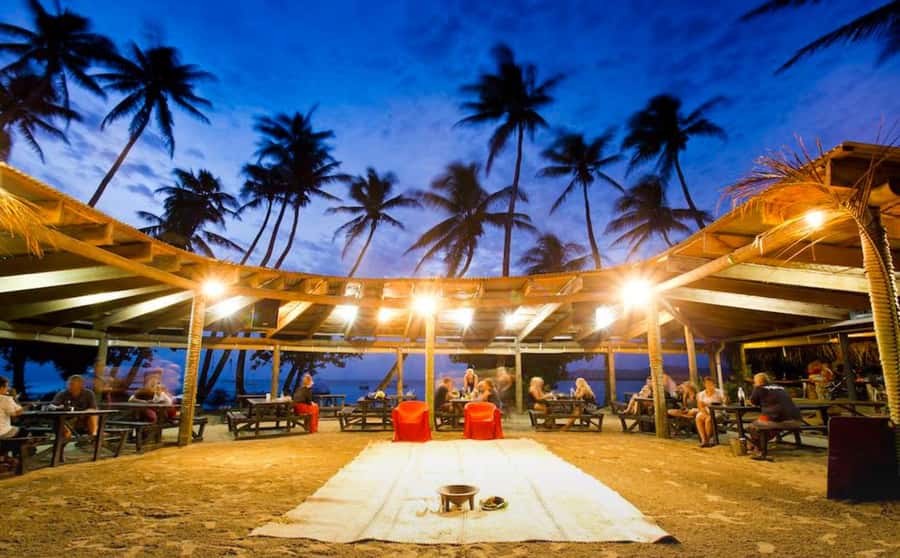 Fiji: Sunset Cruise with Dinner and Fire Show - Firewalking, knife dancers, and the ocean-side show
