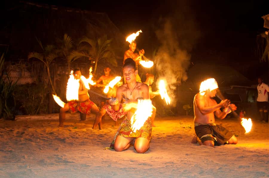 Fiji: Sunset River Cruise & Island Fire Dance Experience - Tuva River Sunset Cruise and the Jungle Ride to the Island