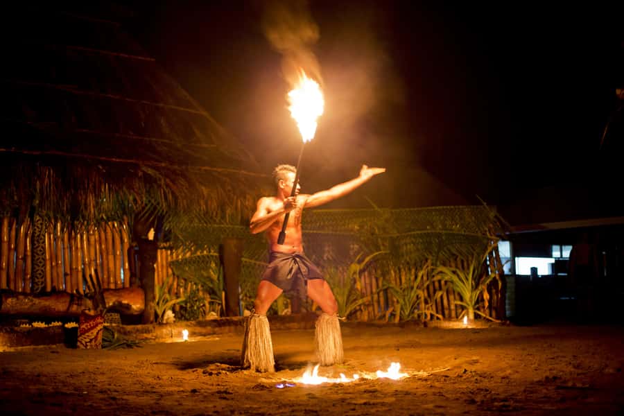 Fiji: Sunset River Cruise & Island Fire Dance Experience - Beach Bonfire Singing and the Moment the Sun Drops