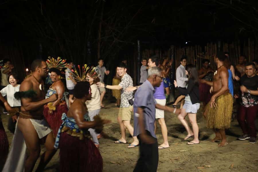 Nadi: Fijan Culture Night Tour with Dinner & Kava Ceremony - Meke show and fire dancing: performance pacing, audience participation, and big moments