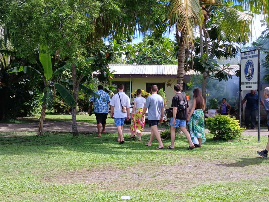 Nadi: Fijian Village Tour with Tifajek Mudpool and Hotspring - Viseisei Chief Traditional House and the village-school visit