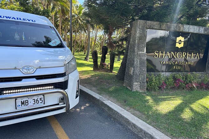 Private Transfer :Nadi Airport to Shangri-La Fijian Resort Yanuca - Finding Your Driver In Nadi Arrivals Fast