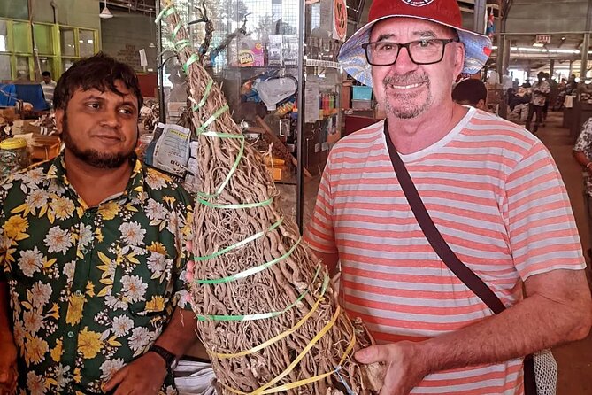 Walk Nadi with a Local: Culture, Stories & Everyday Fiji. - Stop 2: Handicraft market, tapa cloth and carvings with meaning